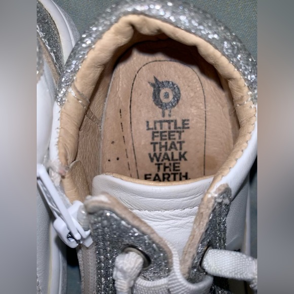 Old Soles Boutique GG brand girls GLITTER tennis shoes sneakers size 22 us 6 - Picture 10 of 15